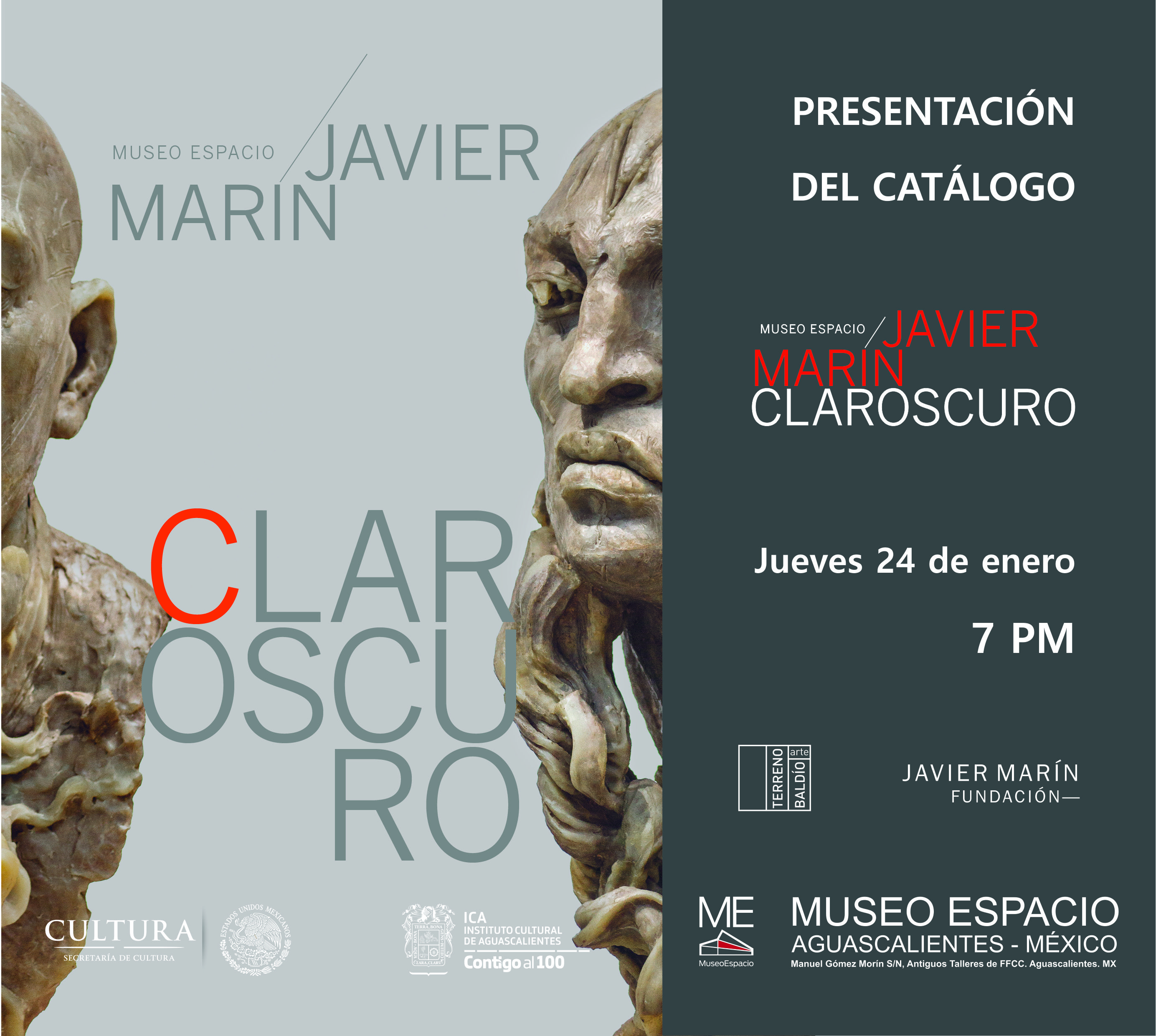 Presentación del catálogo Javier Marín Claroscuro